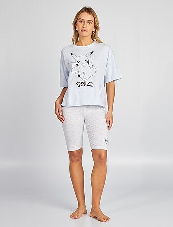 Completo t-shirt + shorts - 'Pikachu' 'Pokémon' - 2 pezzi