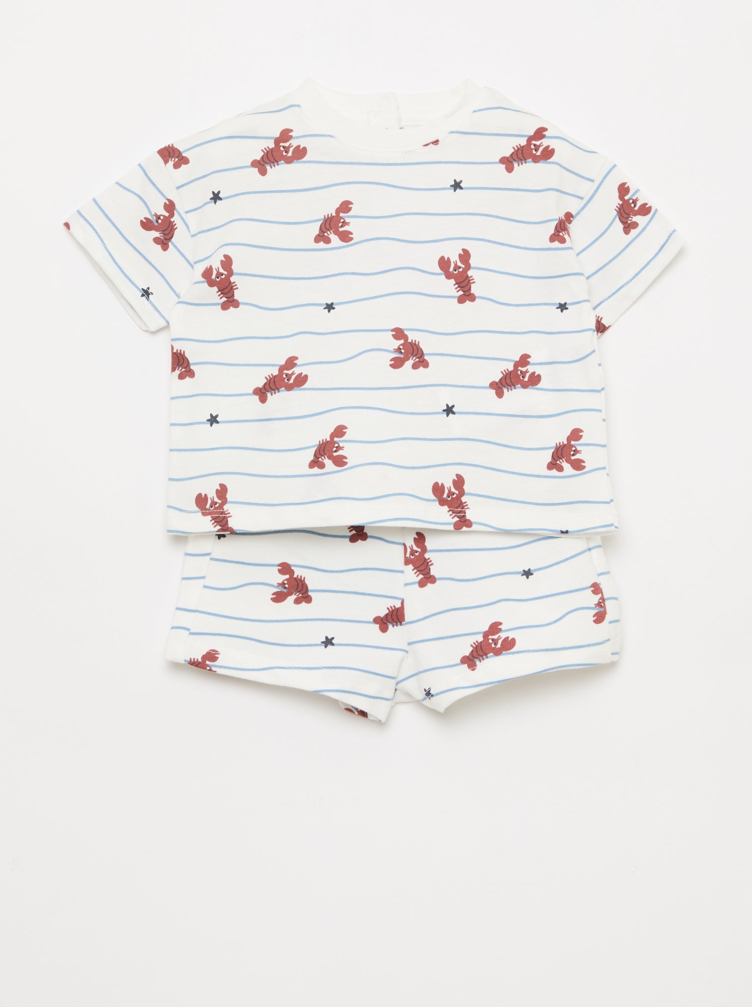 Completo t-shirt + shorts con motivo - 2 pezzi