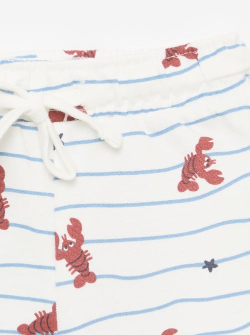 Completo t-shirt + shorts con motivo - 2 pezzi - Kiabi