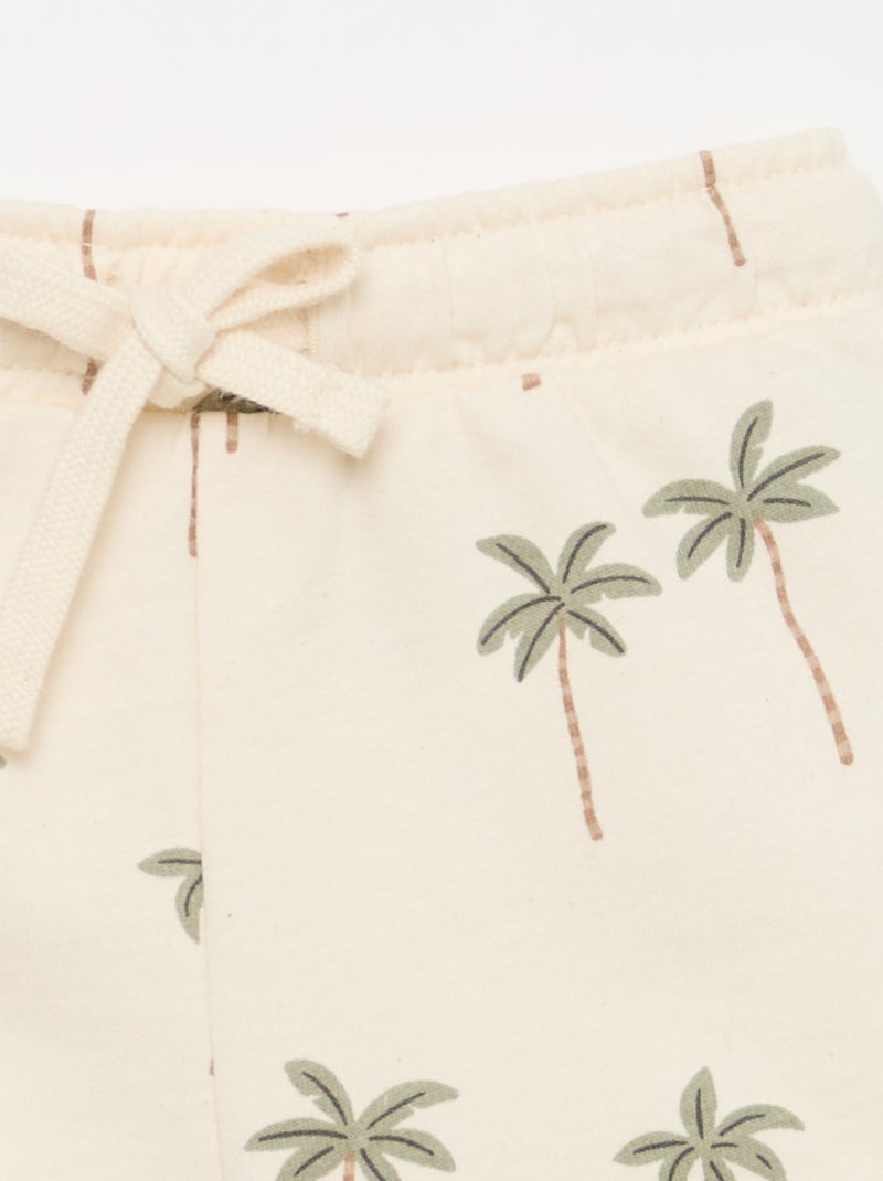 Completo t-shirt + shorts con motivo - 2 pezzi Bianco - Kiabi