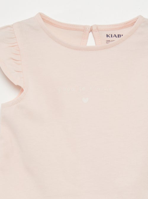 Completo t-shirt + shorts con stampa - 2 pezzi - Kiabi