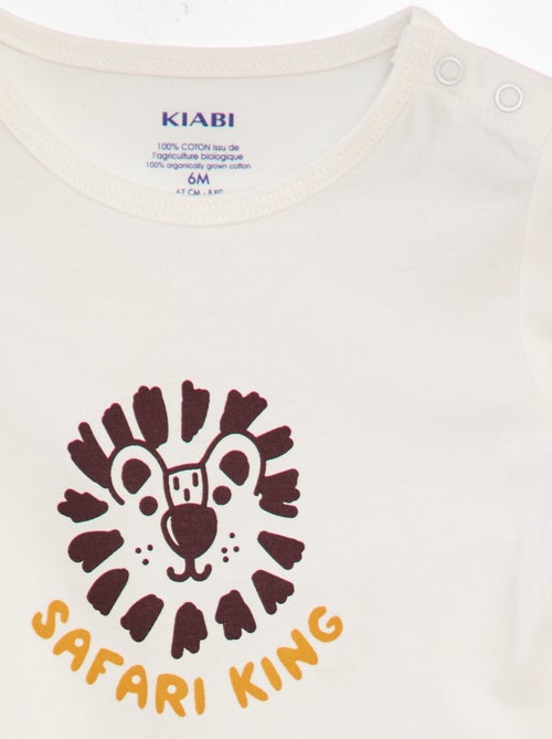 Completo t-shirt + shorts in cotone - 2 pezzi - Kiabi