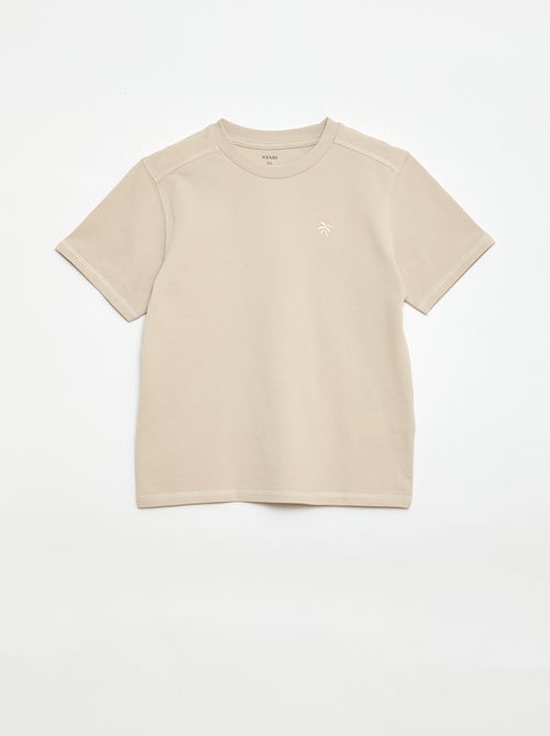 Completo t-shirt + shorts in piqué di cotone - Kiabi