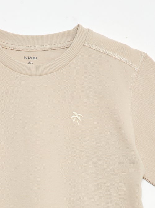 Completo t-shirt + shorts in piqué di cotone - Kiabi