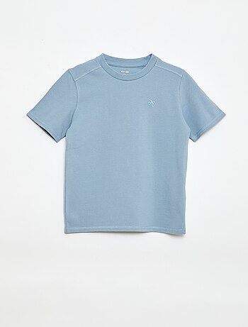 Completo t-shirt + shorts in piqué di cotone