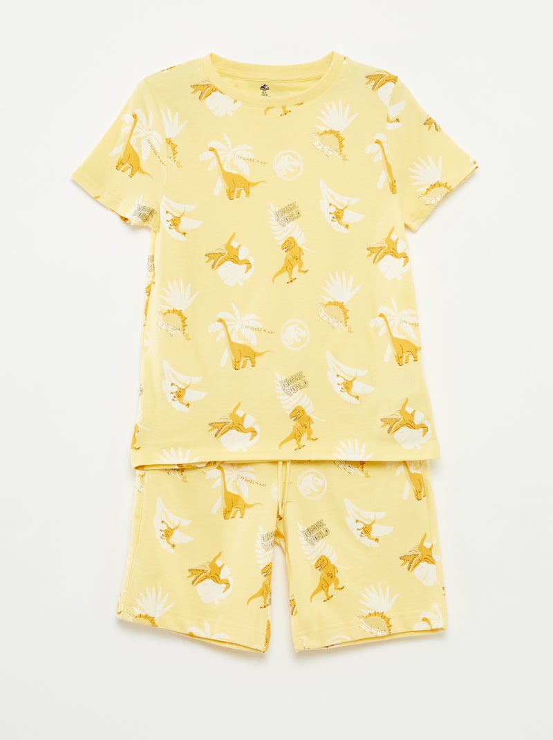 Completo t-shirt + shorts 'Jurassic World' - 2 pezzi GIALLO - Kiabi