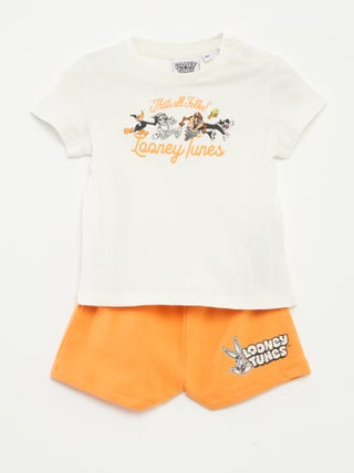 Completo t-shirt + shorts 'Looney Tunes' - 2 pezzi