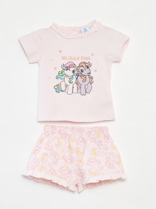 Completo t-shirt + shorts 'My Little Pony' 2 pezzi