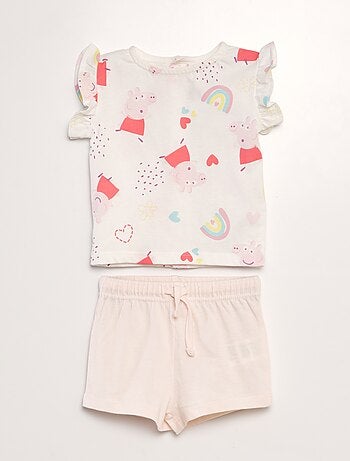 Completo t-shirt + shorts 'Peppa Pig'