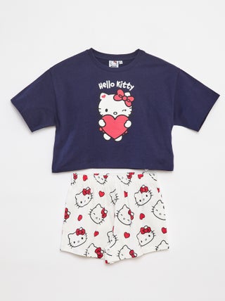 Completo t-shirt + shorts pigiama 'Hello Kitty' - 2 pezzi