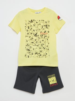 Completo t-shirt + shorts 'Pokemon' - 2 pezzi