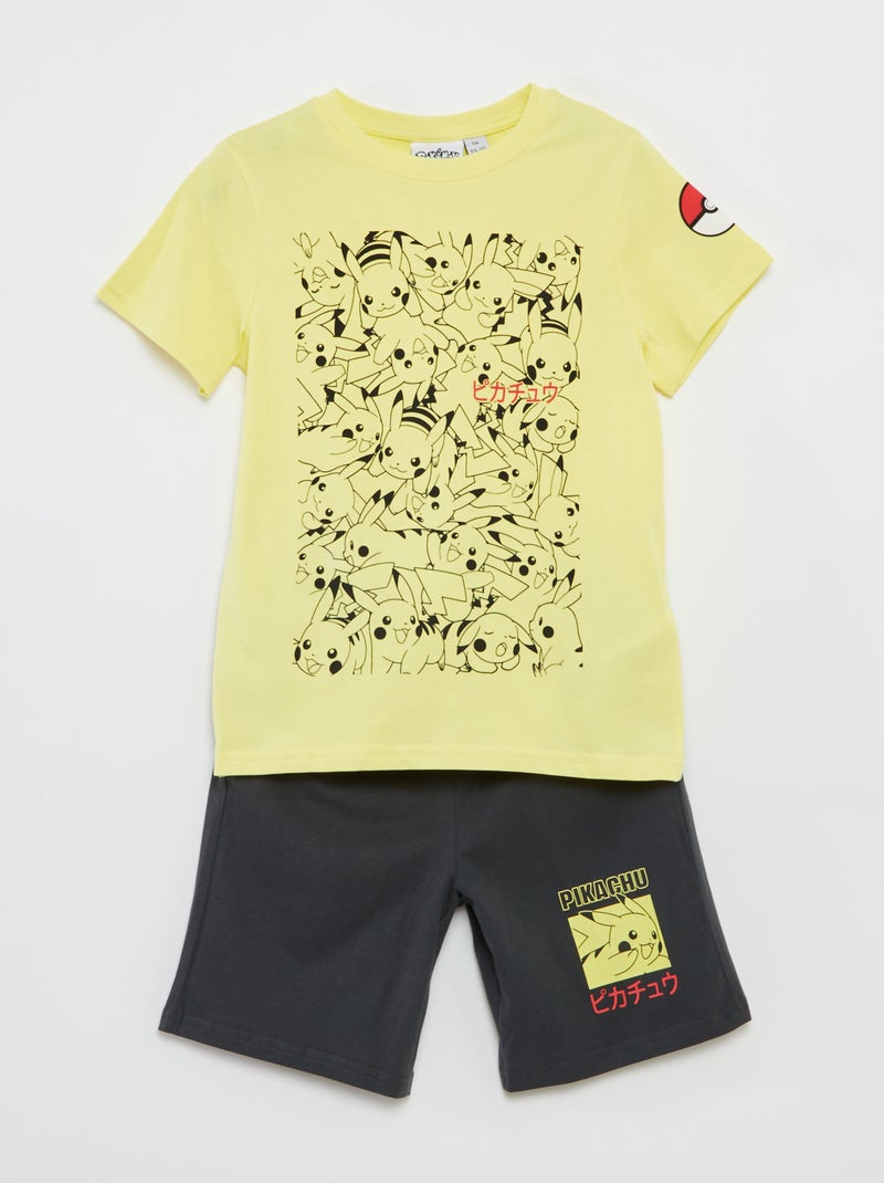 Completo t-shirt + shorts 'Pokemon' - 2 pezzi Giallo - Kiabi