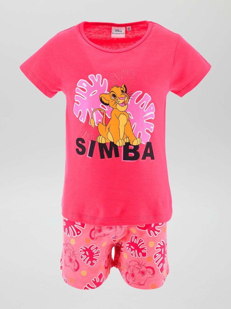 Completo t-shirt + shorts Simba - 2 pezzi ROSA - Kiabi