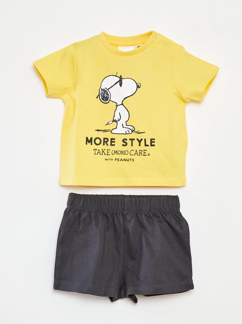 Completo t-shirt + shorts 'Snoopy' - 2 pezzi - Kiabi