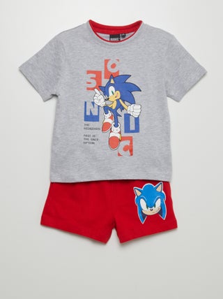 Completo t-shirt + shorts 'Sonic' - 2 pezzi