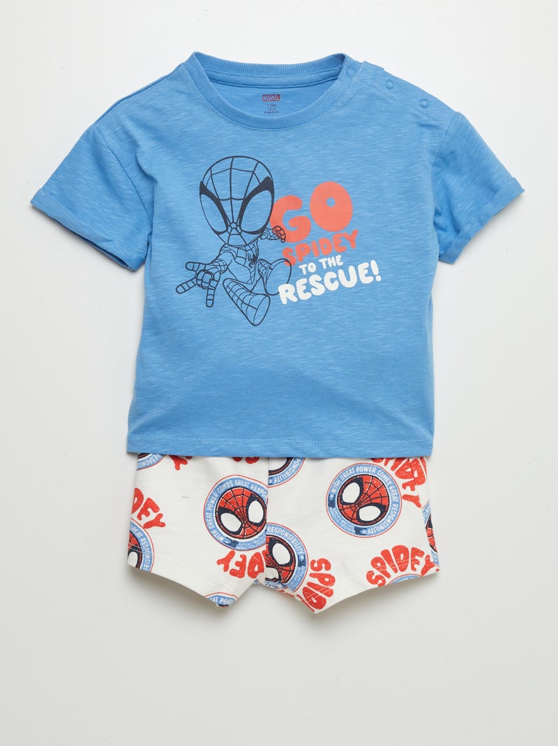 Completo t-shirt + shorts 'Spider-Man' - 2 pezzi BLU - Kiabi