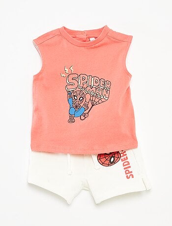 Completo t-shirt + shorts 'Spider-Man' 'Marvel' - 2 pezzi