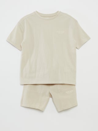 Completo t-shirt + shorts sportivi - 2 pezzi