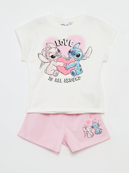 Completo t-shirt + shorts 'Stitch' - 2 pezzi - Kiabi