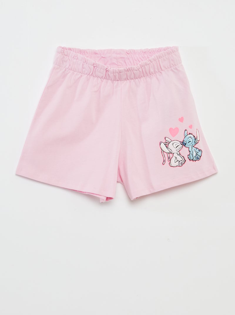 Completo t-shirt + shorts 'Stitch' - 2 pezzi Bianco - Kiabi