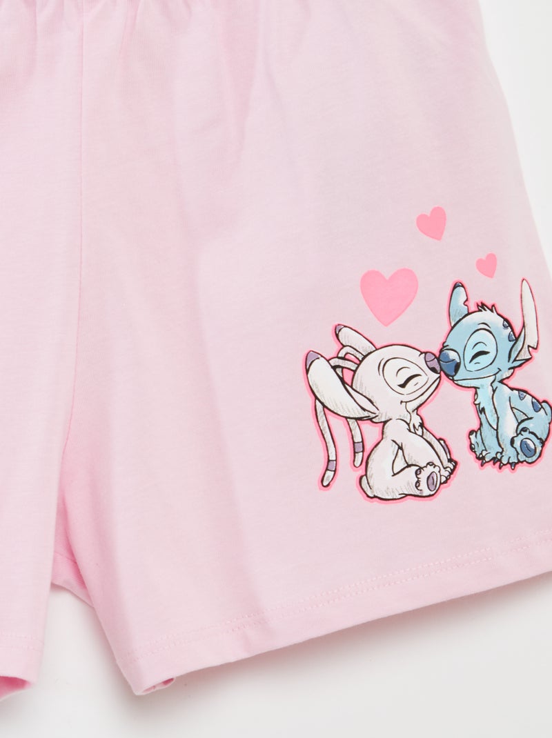 Completo t-shirt + shorts 'Stitch' - 2 pezzi Bianco - Kiabi