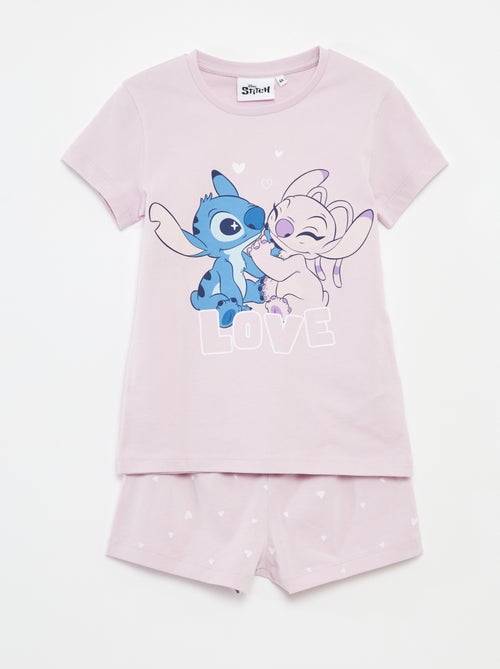 Completo t-shirt + shorts 'Stitch' - 2 pezzi - Kiabi