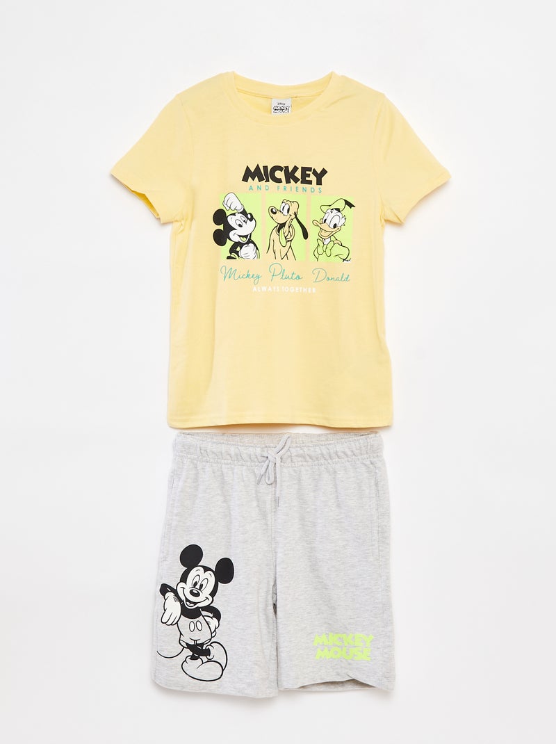 Completo T-shirt + shorts 'Topolino' 'Disney' GIALLO - Kiabi