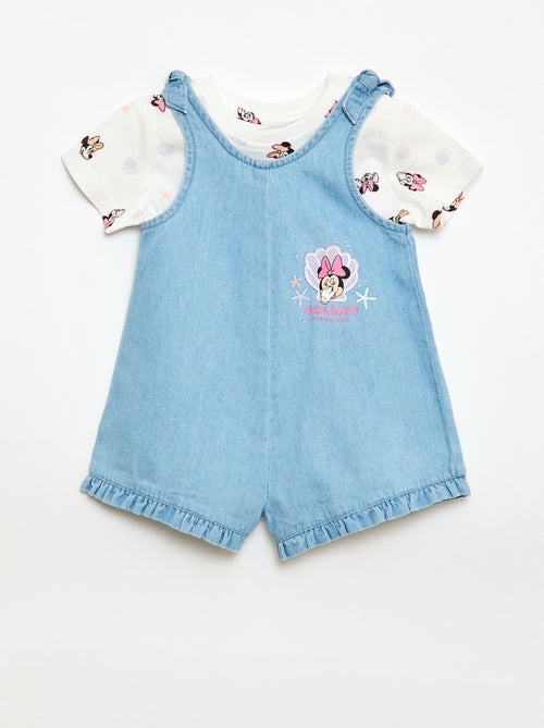 Completo t-shirt + tutina corta "Disney" "Mickey" - Kiabi