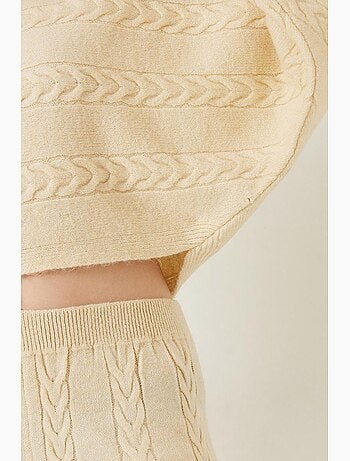 Completo top e bottom in maglia basic lucci