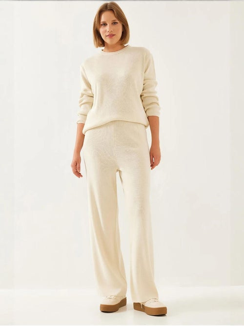 Completo top e bottom in maglia lucci - Kiabi