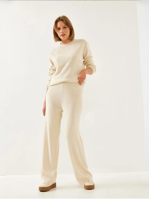 Completo top e bottom in maglia lucci - Kiabi