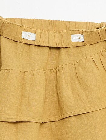 Completo top e gonna in tela