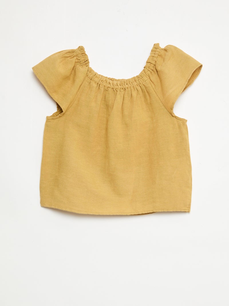 Completo top e gonna in tela Giallo - Kiabi