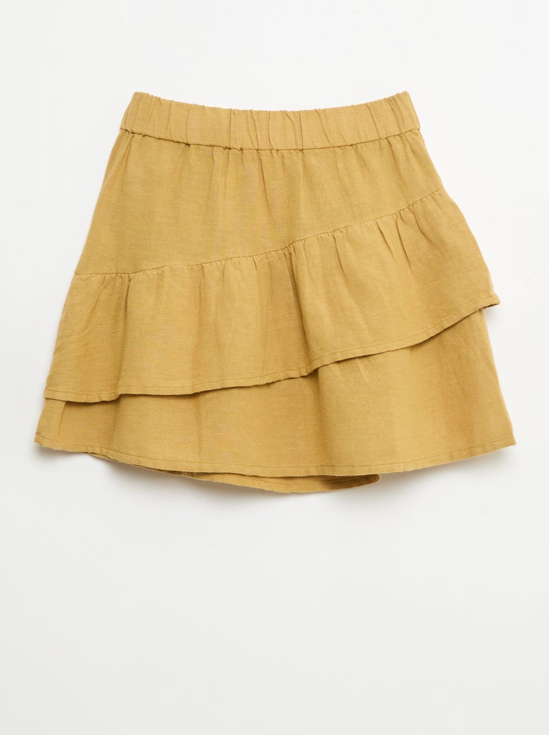 Completo top e gonna in tela Giallo - Kiabi
