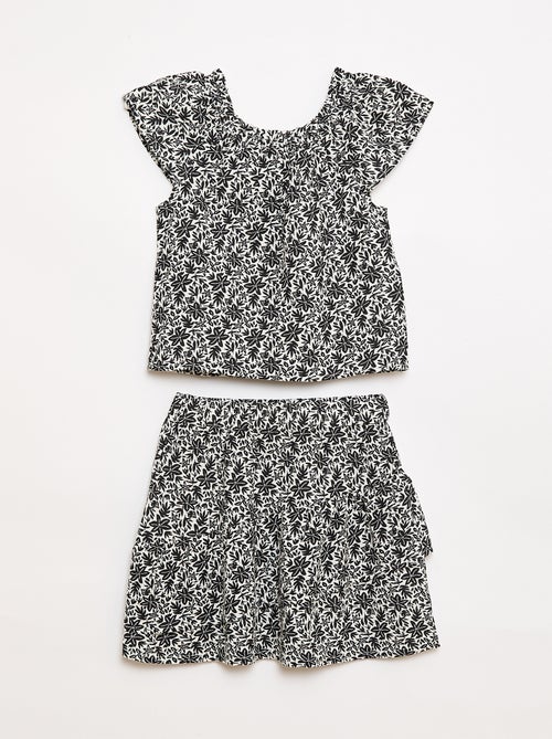 Completo top e gonna in tela - Kiabi Completo top e gonna in tela - Kiabi