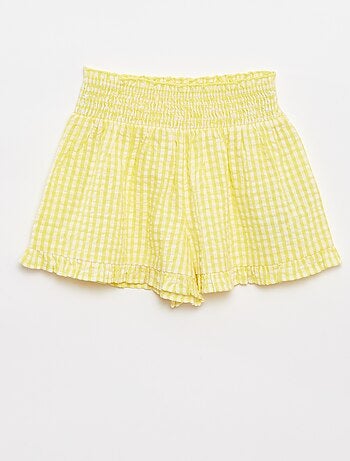 Completo top + gonna a righe in tessuto effetto crêpe - 2 pezzi