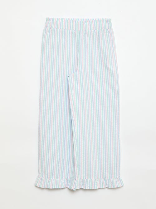 Completo top + pantaloni con dettagli in cotone - Kiabi