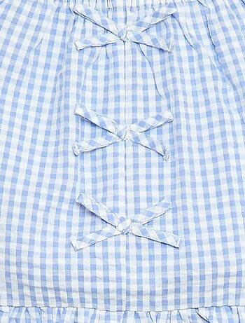 Completo top + pantaloni con dettagli in cotone