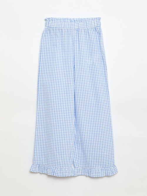 Completo top + pantaloni con dettagli in cotone - Kiabi Completo top + pantaloni con dettagli in cotone - Kiabi