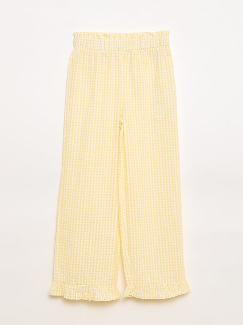 Completo top + pantaloni con dettagli in cotone - Kiabi