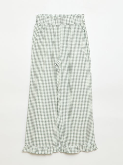 Completo top + pantaloni con dettagli in cotone - Kiabi