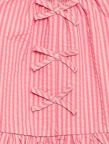 Completo top + pantaloni con dettagli in cotone