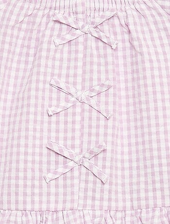 Completo top + pantaloni con dettagli in cotone