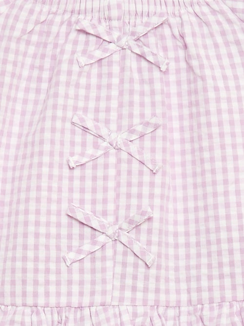 Completo top + pantaloni con dettagli in cotone - Kiabi