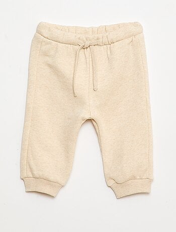 Completo tuta da jogging in felpa tinta unita felpa + pantaloni - 2 pezzi