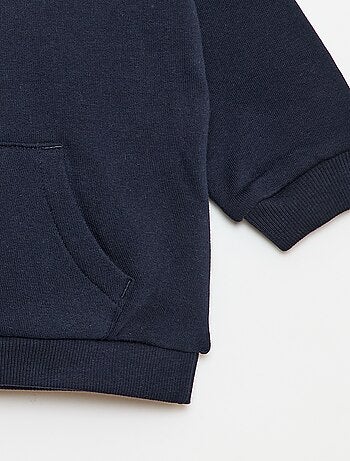 Completo tuta da jogging in felpa tinta unita felpa + pantaloni - 2 pezzi