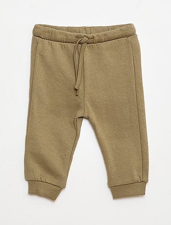 Completo tuta da jogging in felpa tinta unita felpa + pantaloni - 2 pezzi