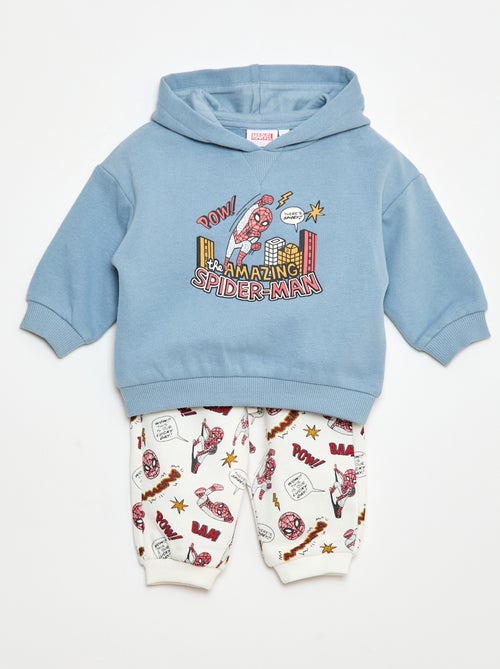 Completo tuta da jogging 'Marvel' felpa con cappuccio + pantaloni - 2 pezzi - Kiabi