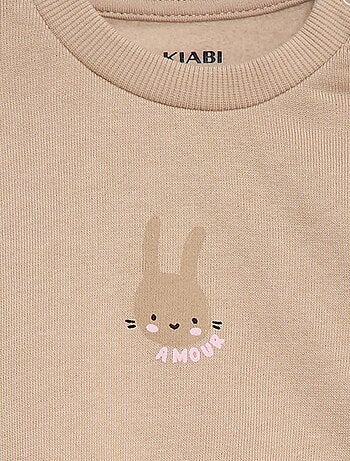 Completo tuta felpa con volant + pantaloni - 2 pezzi