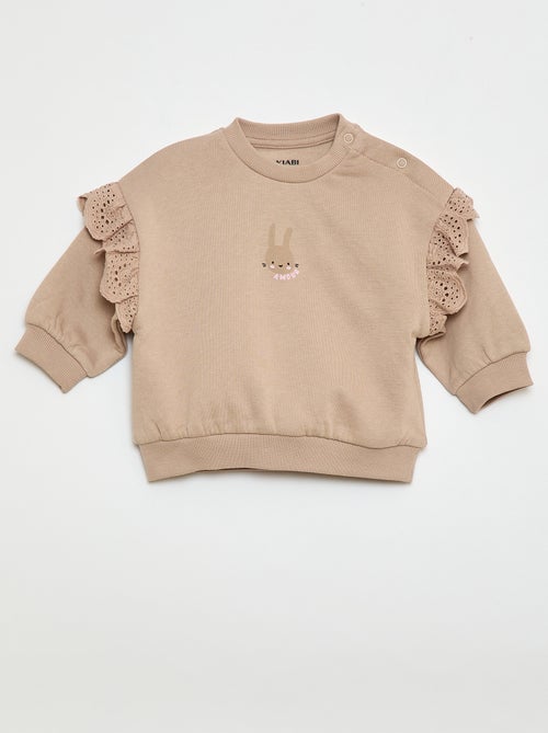 Completo tuta felpa con volant e pantaloni - 2 pezzi - Kiabi